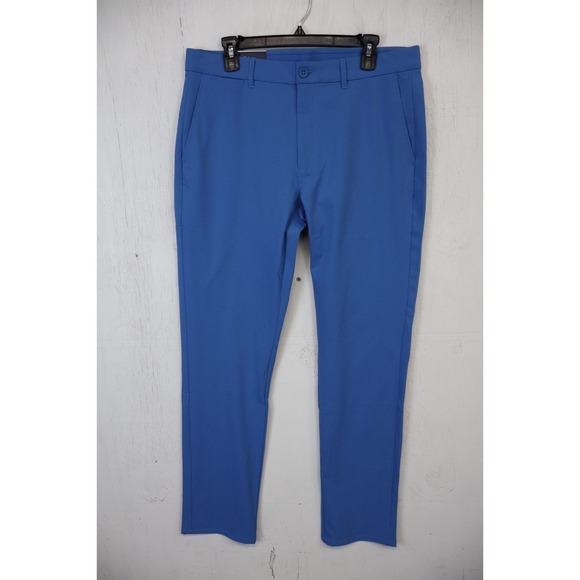 Holderness & Bourne The Parker Pant Mens 34x32 Maidstone Blue Golf Tailored Fit